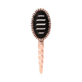 Francfranc Siv Bent Oval Hairbrush Shiny Pink Gold