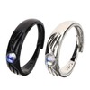 TEHAUX 3 Pairs Angel Pair Couples' Matching Jewelry Promise Rings