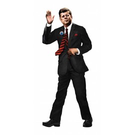 JFK John F Kennedy Quotable Notable - Greeting Card and Sticker Sheet - Envelope Included