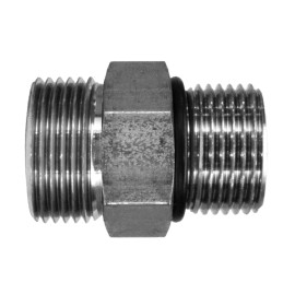 GATES FS6400-04-03  HYDRAULIC ADAPTER  -  04 MALE FACE SEAL X 03 MALE BOSS FLAT FACE