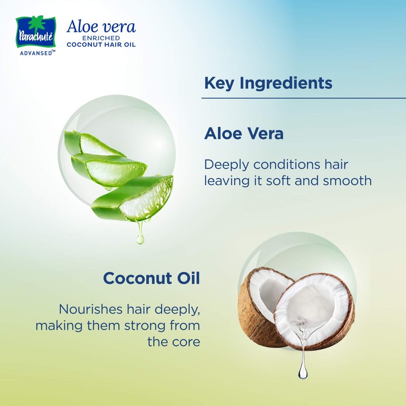 Parachute Advansed Aloe Vera Enriched Coconut Hair Oil, 250 ml
