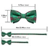 DiBanGu Men's Christmas Pre-Tied Bow Tie Silk Festival Bow Tie