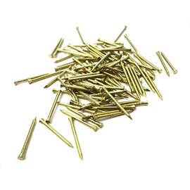 SISI UK® Solid Brass PINS, Picture Tacks, HARDBOARD Nails 25mm (50pcs)