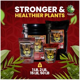 GreenGro Granular Plus Myco, All-in-One Fertilizer with Kelp and Humic Acid for Plants, Organic Root Stimulator Plant Food with Mycorrhizae for Indoor & Outdoor Gardens