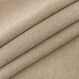 NLMUVW Natural Linen Tablecloth for Round Table 36 Inch, Elegant Rustic Table Cloth Water Resistant Decorative Farmhouse Small Table Cover for Dining Kitchen Party Cafe