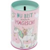 GRUSS & CO Money Box Unicorn Motif, Metal Tin with