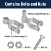 2 Pack Chain Link Gate Hinge Kit for 1-5/8" Pipe