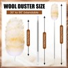 Remerry Extendable Lambswool Duster 30-96 Inch with Stainless Steel Handle