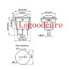 Lsgoodcare 30PCS Round Type Switch Black AC 6A 250V 10A