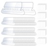 50 Set Hanging File Folder Tabs, Clear Plastic Hanging File