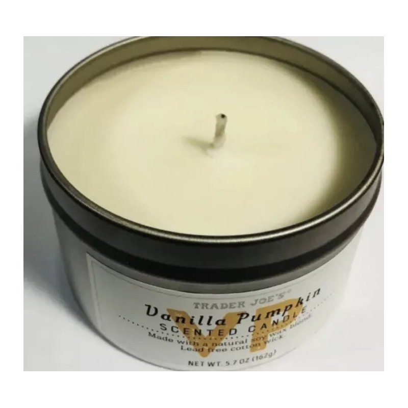 Trader Joe's Vanilla Pumpkin 20 Hour Burn Time Soy Wax