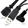 USB Cable for Verifone VX805 VX820 Dual 14pin IDC DC5521