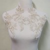 2 Pairs of Embroidered Lace and Decal Wedding Dress Accessories
