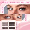 Jsio Cluster Lashes Kit with Glue, 456PCS Individual Eyelashes 30D-100D