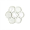 Albedel 5" Diameter Flower Paint Palette Glazed Watercolor Painting Mixing