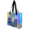 RAINFLOW Holographic Clear Tote Bag - Iridescent Beach Bag with