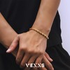 VEXXS Rope Bracelet for Men (5mm-18K Gold, 7.50)