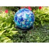 Echo Valley Blue/Aqua Gazing Globe, Hand Crafted Glass Globe, Outdoor