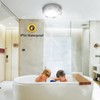 TOOWELL Motion Sensor Ceiling Light Battery Operated Indoor/Outdoor LED Ceiling