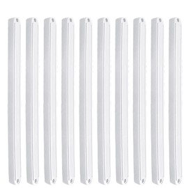Drawer Slides, Plastic Drawer Guide Strips, Drawer Runners, Cabinet Guide Rails, Slides, Rails for Drawers, Drawer Runners for Grooves (10 Pairs White - 235 mm)