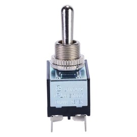 NSI 78130TQ Toggle Switch, Maintained Contact and Multiple Pole, On Off Circuit Function, DPST, Brass/Nickel Actuator, 20/10 amps at 125/250 VAC, 0.250 Quikconnect Connection
