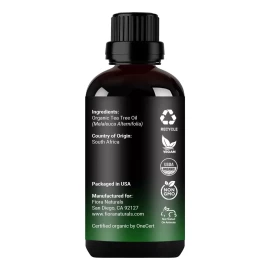 Fiora Naturals Aceite Esencial De Árbol De Té Orgánico 100% Puro