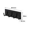 Yamazaki 3688 Magnetic Kitchen Tool Hook, 4 Tiers, Black, Approx.