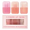 Set Trio 3 Tinta Lip Gloss Alto Brillo Labial Kevin