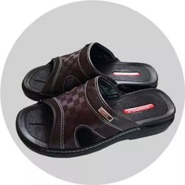 Kkamdori 깜도리1 남성 캐주얼 갈색 미끄럼방지 사무실 뒷굽 케어 신발 1P [260] Ggamdori1 Men's Casual Brown Non-Slip Office Heel Care Shoes 1P [260]