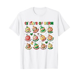 12 Days Of Derm Christmas Dermatology Nursing Hospital T-Shirt