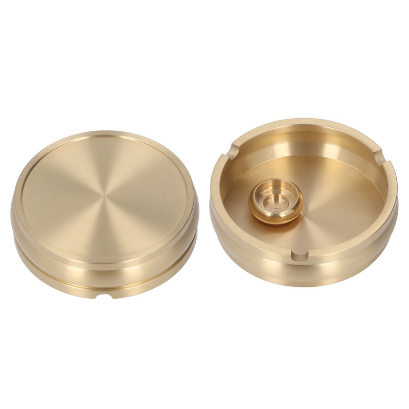 Brass Ashtray Handcrafted Modern Stylish Style Easy Cleaning Portable Decorative