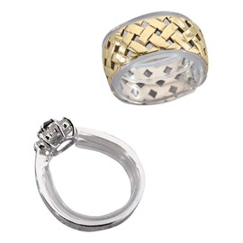 Fox Valley Traders Clear Ring Adjusters, Set Of 5