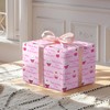 LeZakaa Cupcake Birthday Wrapping Paper Roll for Daughter, Pink Cupcake,