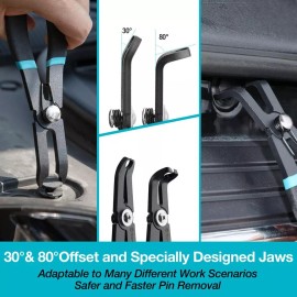 DURATECH 2-Piece Push Pin Pliers Set  Auto Clip Removal Tool Kit for Removing