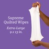 NorthShore Supreme Heavy-Duty Quilted Wipes, X-Large, Travel Packs, Case/120 (12/10s)