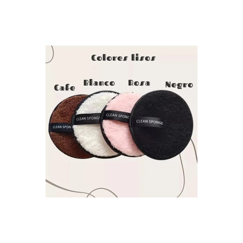 Esponja Limpieza Facial Almohadilla Desmaquillante Doble F
