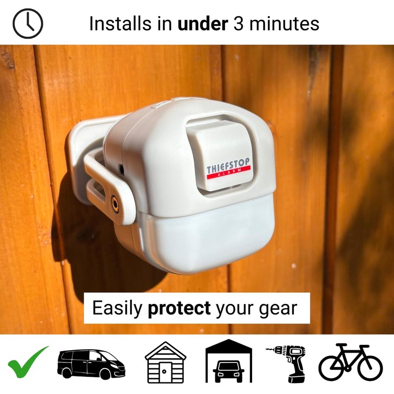 ThiefStop Shed Alarm & Home Security Motion Sensor