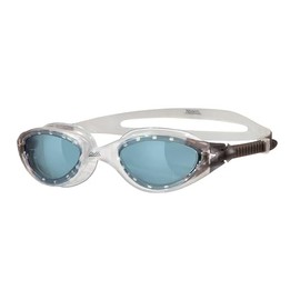 Zoggs Panorama Adult Swimming Goggles (Tinted Lens, Smoke/Clear) for Men and Women, Soft Anti-Leak Seal, Anti-Fog, UV Protection, Quick Adjust Strap, 180 Degree Clear Vision Swim Goggles