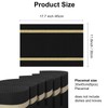PullinTimes Set of 6 place mats, washable PVC, heat resistant,