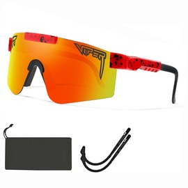 Polarized Sports Sunglasses The Original Sunglasses Wide Fit Blue Lens Windproof Sports Eyewear Unisex Goggles Outdoor Eyewear Ideal for Driving Running Climbing Fishing and Golf (Classic C9)