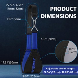 Adjustable Hanging Ab Straps with Soft Padded & D-Ring for Pull Up Bar