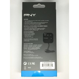 PNY Multi-Slot USB & Flash Card Reader (P-UBSDRDR21K-RF) NEW Factory Sealed