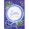 Designer Greetings Circular 3D Tip On Banner, Blue Ribbon, Blue