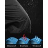 33,000ft Men's Rain Pants, Waterproof Rain Over Pants, Windproof Outdoor