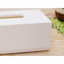 Ikeda 61100 Stylish Stock Tissue Box, White