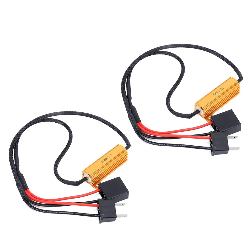 LED Decoder 2pcs H7 LED Decoder 50W 6ohm Load Resistor
