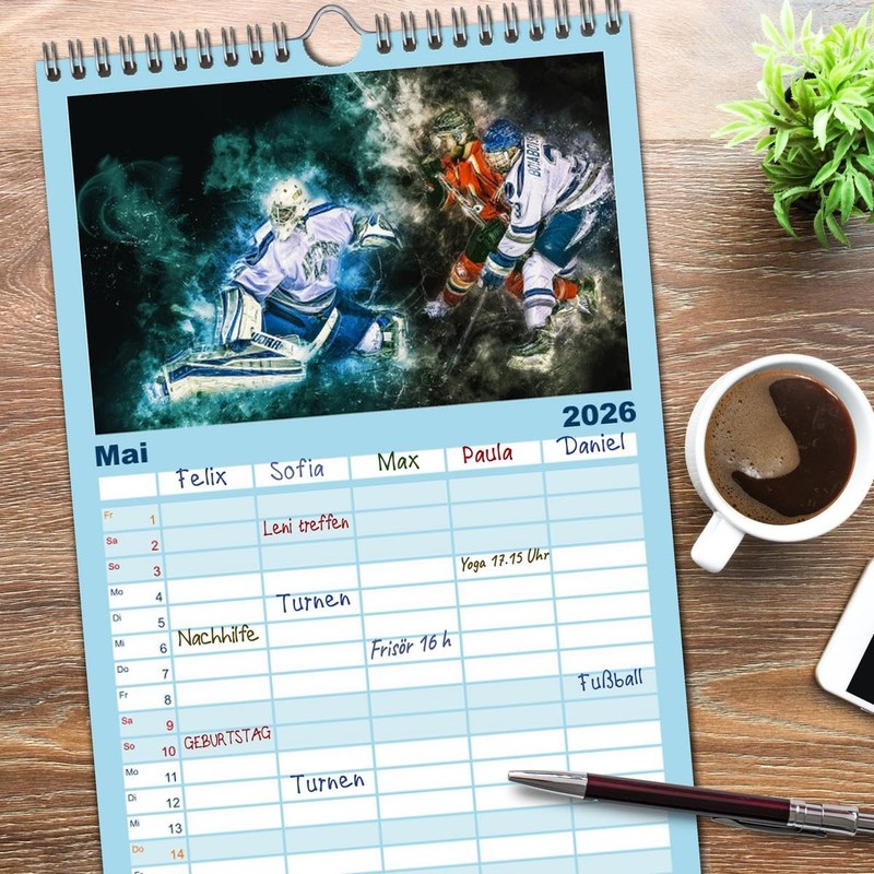 Family Planner 2026 - Ice Hockey - Extremely Cool with