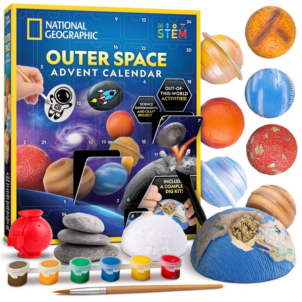 NATIONAL GEOGRAPHIC 2025 Outer Space Advent Calendar – 24 Days