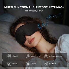 WRIMEN Sleep Headphone with Wireless Bluetooth-Sleep Mask Bulit-in HD Speaker Music-Eye Mask for Women/Men