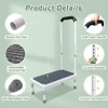 Medical Step Stool with Handle Elderly Adults Bed Steps for